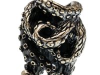 Бусина для темляка Осьминог, мельхиор