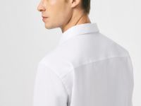 Рубашка из структурной ткани, Белый