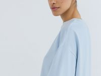 Футболка оверсайз с вышивкой, Голубой