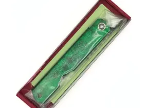 Складной нож Nagao Higonokami Hisui (Jade), сталь Aogami Kurouchi, рукоять металл, Green