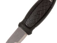 Нож с фиксированным лезвием Morakniv Eldris, сталь Sandvik 12С27, рукоять пластик, черный