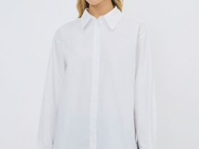 Рубашка из хлопка, Белый