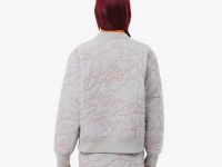 Женская двусторонняя толстовка Lacoste с вышивкой