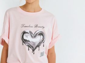 Футболка с AR-принтом для девочек, Розовый