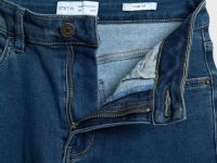 Расклёшенные утеплённые джинсы, Синий