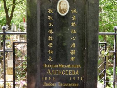 Могила Алексеева В.М. (1881-1951), филолога-китаеведа