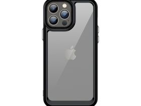 Чехол-накладка Comma Joy Elegant Anti-shock Case для iPhone 14 Pro пластик/силикон (прозрачно-черный)