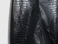 Юбка миди из искусственной кожи, Черный