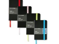 Блокнот для зарисовок Стихия 9х14 см 140 г 80 л, твердая обложка цвет черный салатовый срез