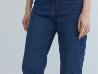 Джинсы Mom с высокой посадкой, Синий