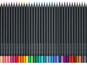 Набор карандашей цветных Faber-castell "Black Edition" 36 шт, черное дерево, в картоне