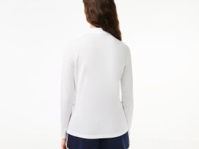 Женское поло Lacoste приталенного кроя из эластичного хлопка