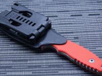 Нож с фиксированным клинком Fantoni, HB Fixed, FAN/HBFxSwOrKy, сталь CPM-S35VN, рукоять стеклотекстолит G-10, оранжевый