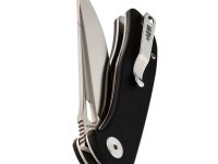 Складной нож Dr.Tech W3898GB, сталь D2, рукоять G10, черный