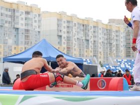 Стали известны победители соревнований по мас-рестлингу и борьбе корэш на Сабантуе