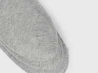 Высокие носки в рубчик, 3 пары, Серый