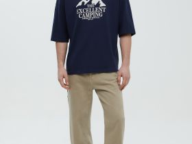 Футболка из хлопка с принтом