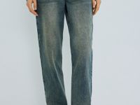 Джинсы Mom, Голубой