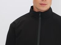 Утеплённая куртка с воротником-стойкой, Черный