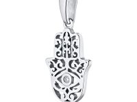 Классическая подвеска из белого золота с бриллиантом э4701пд05184300