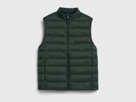 Ультралёгкий жилет с воротником-стойкой, Зеленый