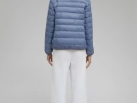 Стеганый пуховик с натуральным пухом