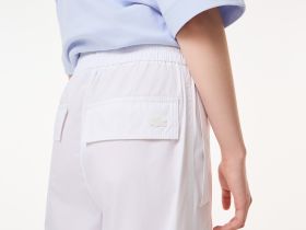 Женские хлопковые брюки Lacoste свободного кроя