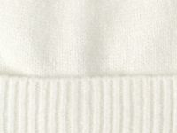 Вязаная шапка с отворотом, Бежевый