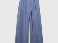 Велюровые брюки с эффектом стирки, Синий