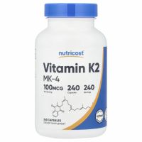 Nutricost, Витамин K-2 MK-4, 100 мкг, 240 капсул