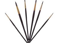 Кисть синтетика №000 круглая Pinax "Creative 691" жесткая, короткая ручка