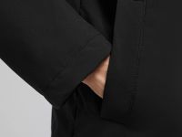 Утепленное пальто с капюшоном