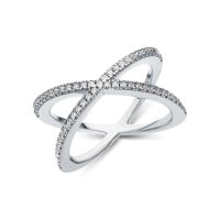 Серебряное кольцо с фианитами