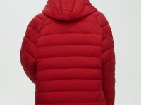 Утепленное полупальто с капюшоном