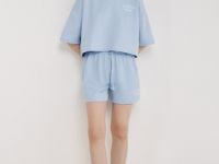 Шорты из трикотажа, Голубой
