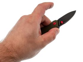 Складной нож Mr.Blade Rexbo Gen.2 Boba Fett blackwash сталь D2 рукоять Olive G10