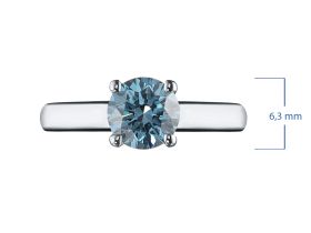 Помолвочное кольцо из белого золота э0912кц11102400_blue