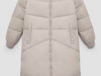 Пуховик с воротником-стойкой