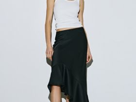 Базовая майка в рубчик, Белый