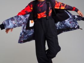 Куртка текстильная с полиуретановым покрытием для мальчиков