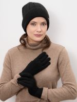 Перчатки из кашемира ULkos черные
