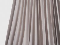 Плиссированная юбка миди A-силуэта, Бежевый