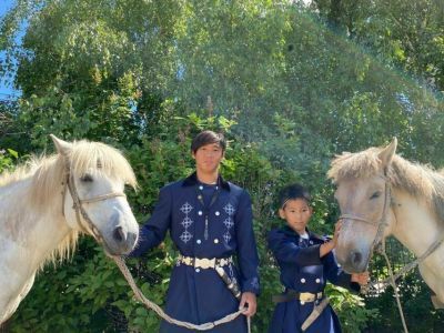 К конному походу Дугуйдана Винокурова из Оймякона в Москву присоединился его 9-летний сын