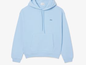 Хлопковый свитшот Lacoste унисекс свободного кроя
