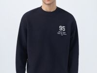 Свитшот с вышивкой, Синий