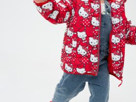 Куртка детская текстильная с полиуретановым покрытием для девочек