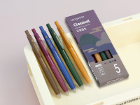 Набор ручек гелевых, автоматические Languo, 0,6 мм, приглушенные оттенки