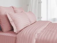 Постельное белье Soft pink, страйп-сатин