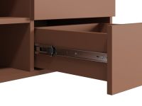 ТВ-тумба подвесная Имин 2-180x36 Терракотовый