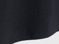 Футболка в рубчик для девочек, Черный